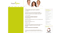 Desktop Screenshot of frauenleben.de